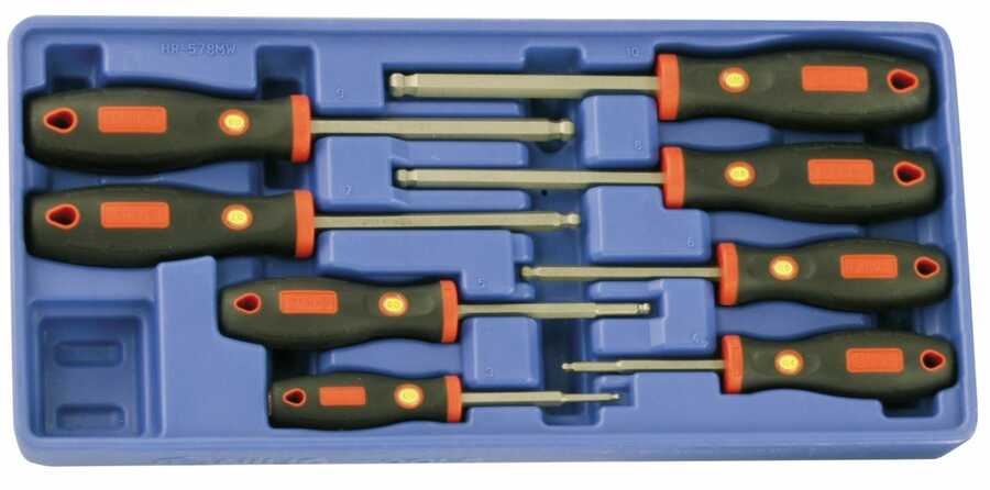 Metric Wobble Hex Screwdriver Set 8 Pc