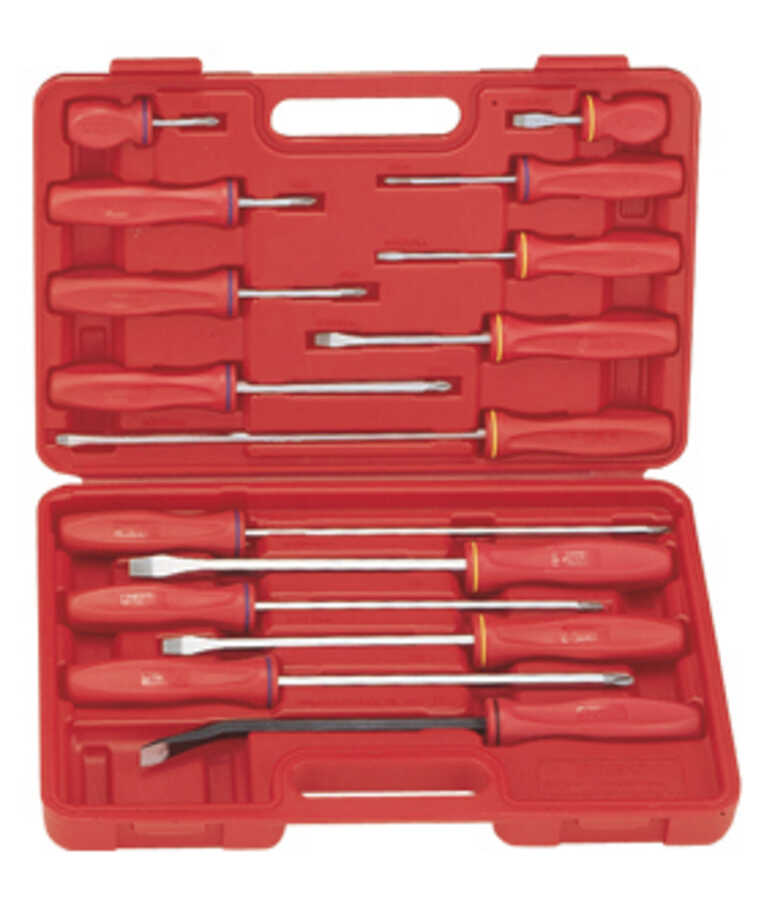 15PC Combination Screwdriver & Pry Bar Set