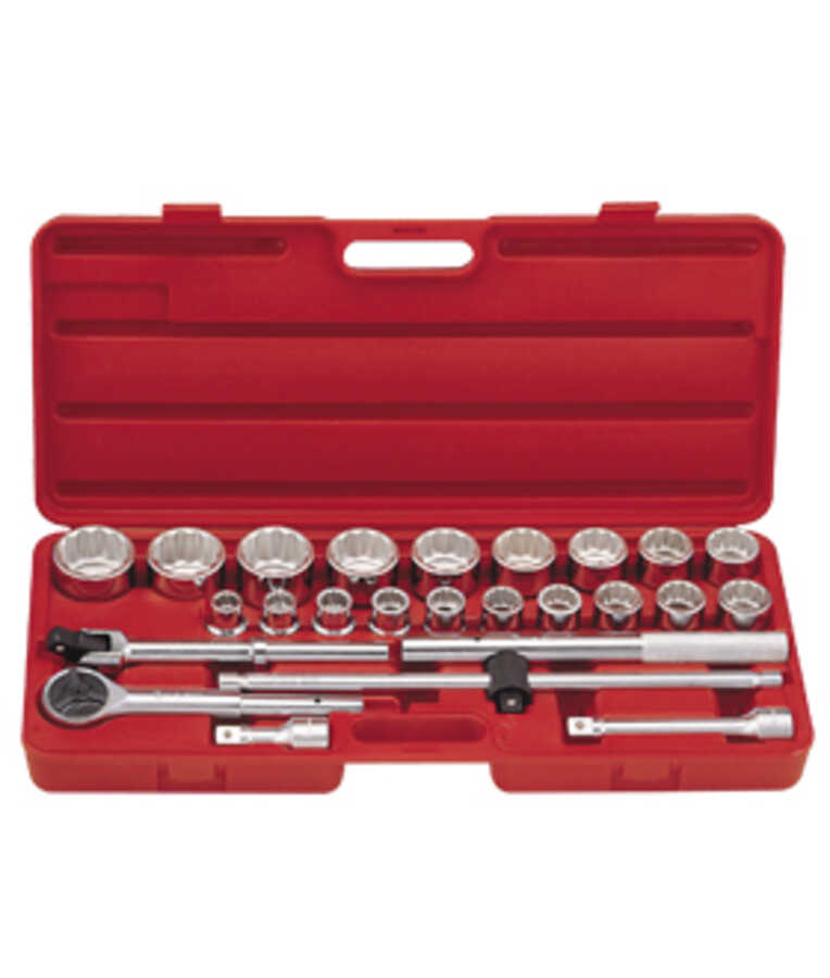 25PC 3/4" Dr. Metric Hand Socket Set