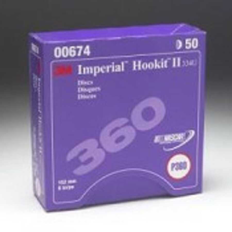 6" P360 Hookit Purple 50/BX
