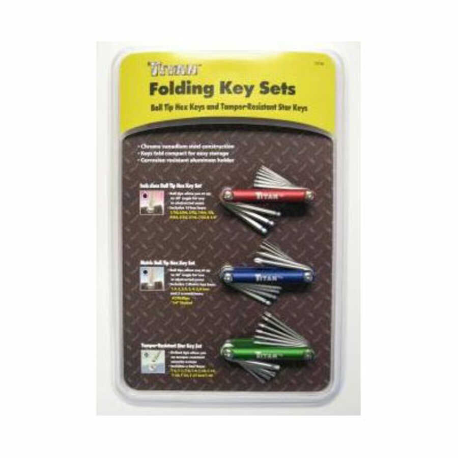 9 Piece Folding Keys