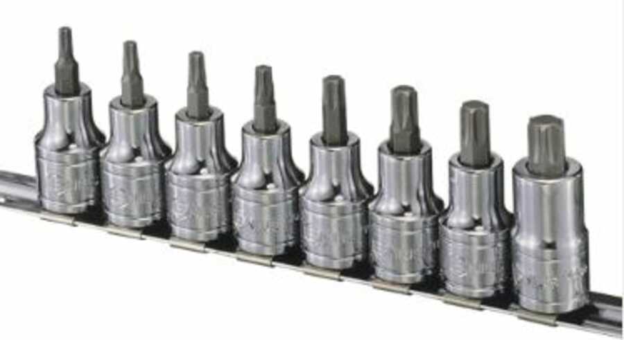 1/2" Drive Star Bit Socket Set 8 Pc