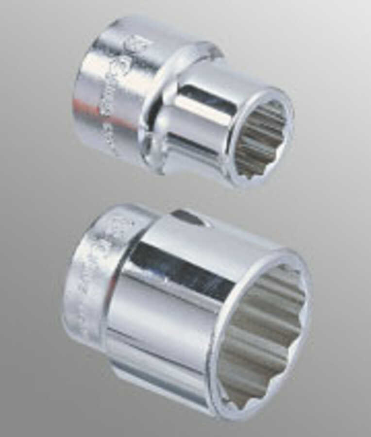 1" Drive 12 Point Metric Chrome Hand Socket 60mm