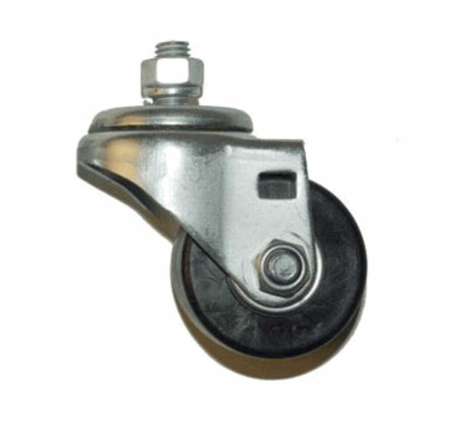 Stud Mount Swivel Polyolefin Caster 2-1/2 Inch 625# Capacity