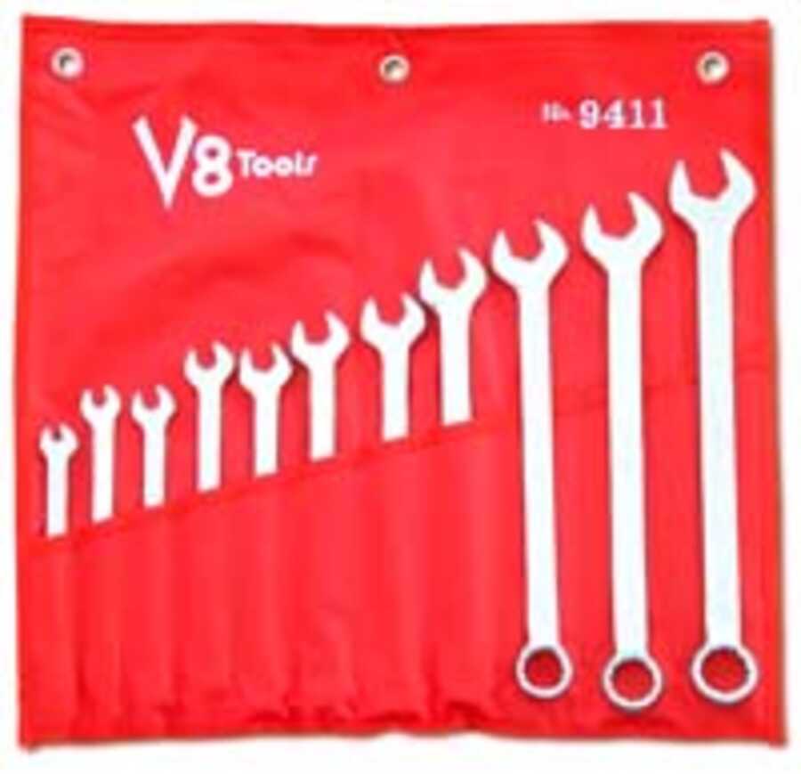 11pc Long Pattern SAE Wrench Set