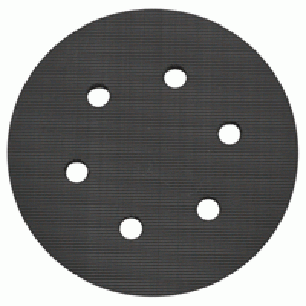 Standard 6" Hook & Loop Pad-6 Holes