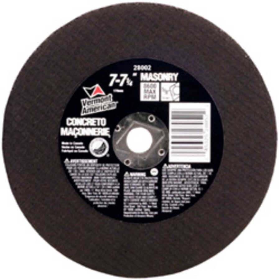 7-1/4", 5/8" Arbor Abrassive Cut Off Wheel for Concrete and Maso