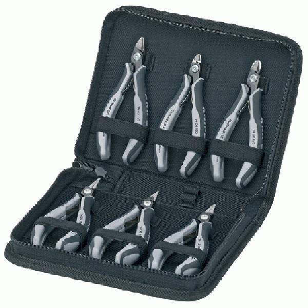 6pc. Precision Electronics Pliers Set ESD w/ Case