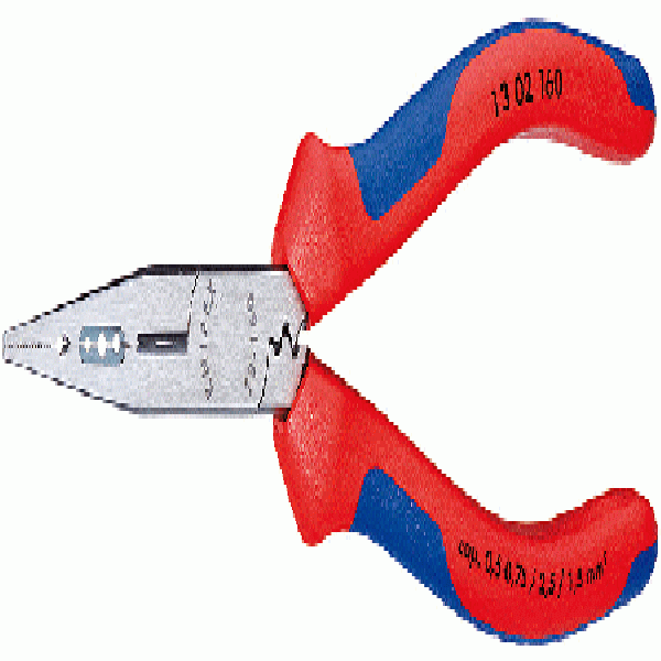 4-in-1 Electrician's Pliers, AWG 10/12/14, 6-1/4"- Carded