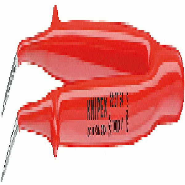 6" Precision Tweezers Insulated 1000V, Angled, Finely Serrated