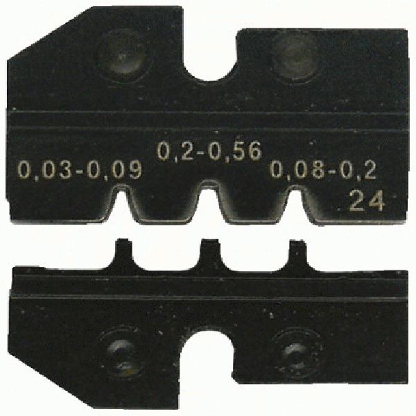 D-Sub Plug Crimping Die - 0.03-0.56mm, 32-20 AWG