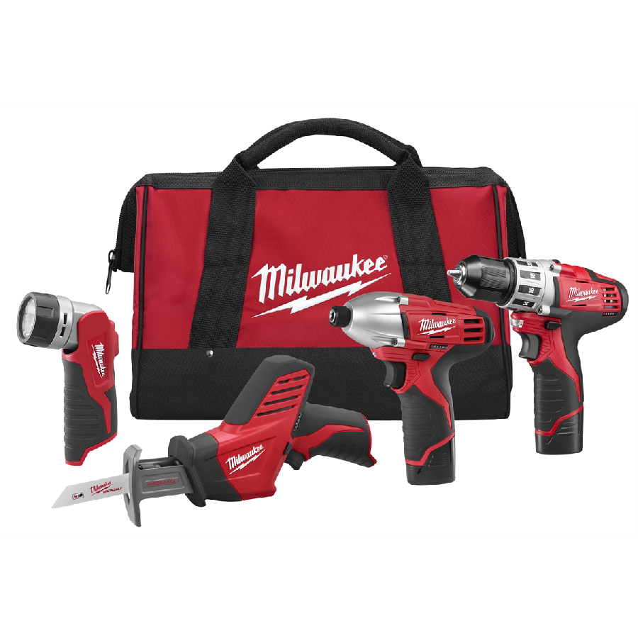 z-na M12 Cordless LITHIUM-ION 4-Tool Combo Kit