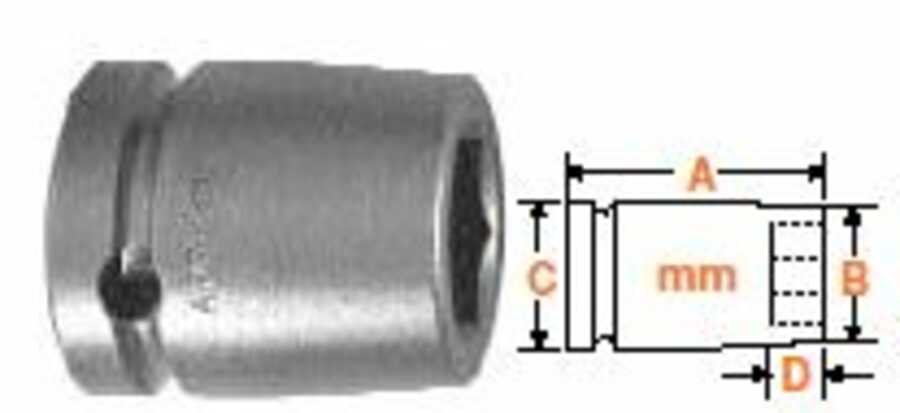 1" Square Drive Sockets, Metric 30mm Hex Opening