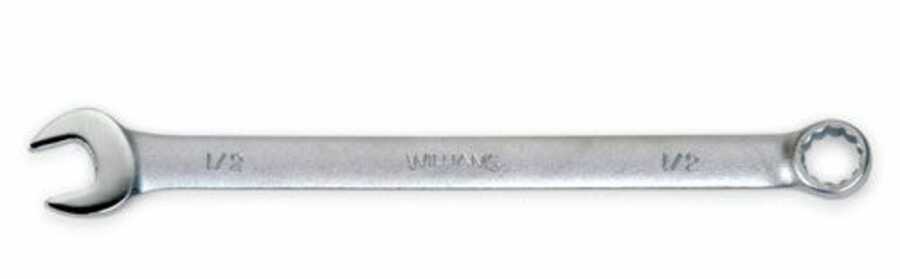 1-11/16" Combination Wrench Satin Chrome Finish, 12 Point, SAE