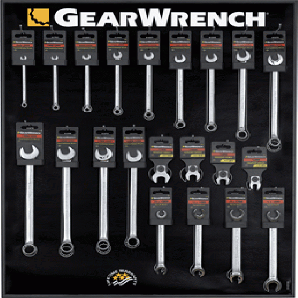 GearWrench 21 Piece Metric Non-Ratchet Wrench Tool Board