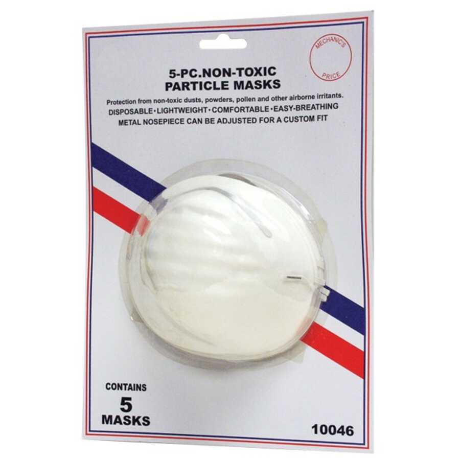 5 Piece Non Toxic Particle Mask