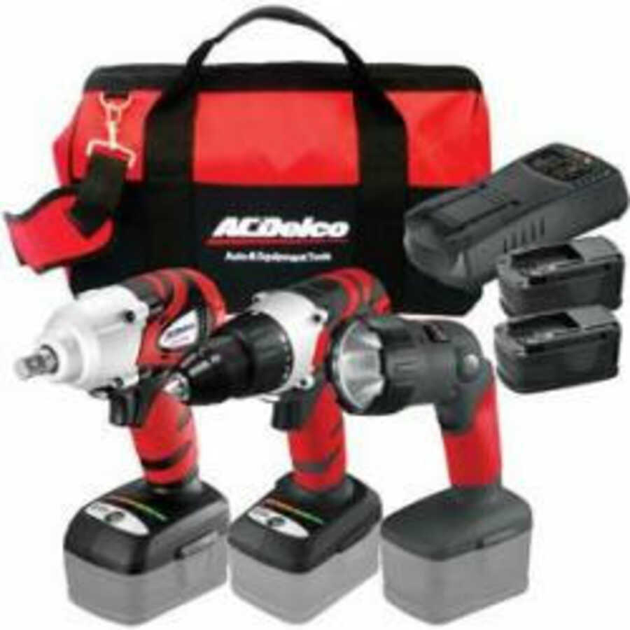 Li-ion 18V 3-in-1 Impact Wrench Combo Kit ARI2061, ARD2081, ARL2