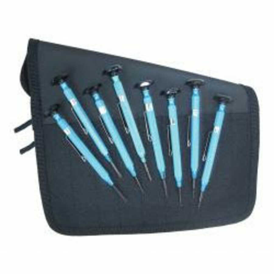 2-in-1 Slotted Phillips Reversible Screwdriver Set w Aluminum Ha