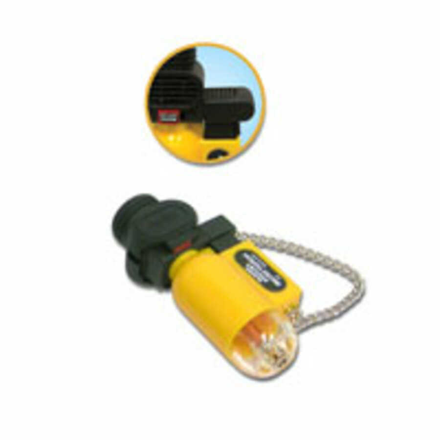 PB207 Pocket Micro Torch with Clear Bottom - Yellow