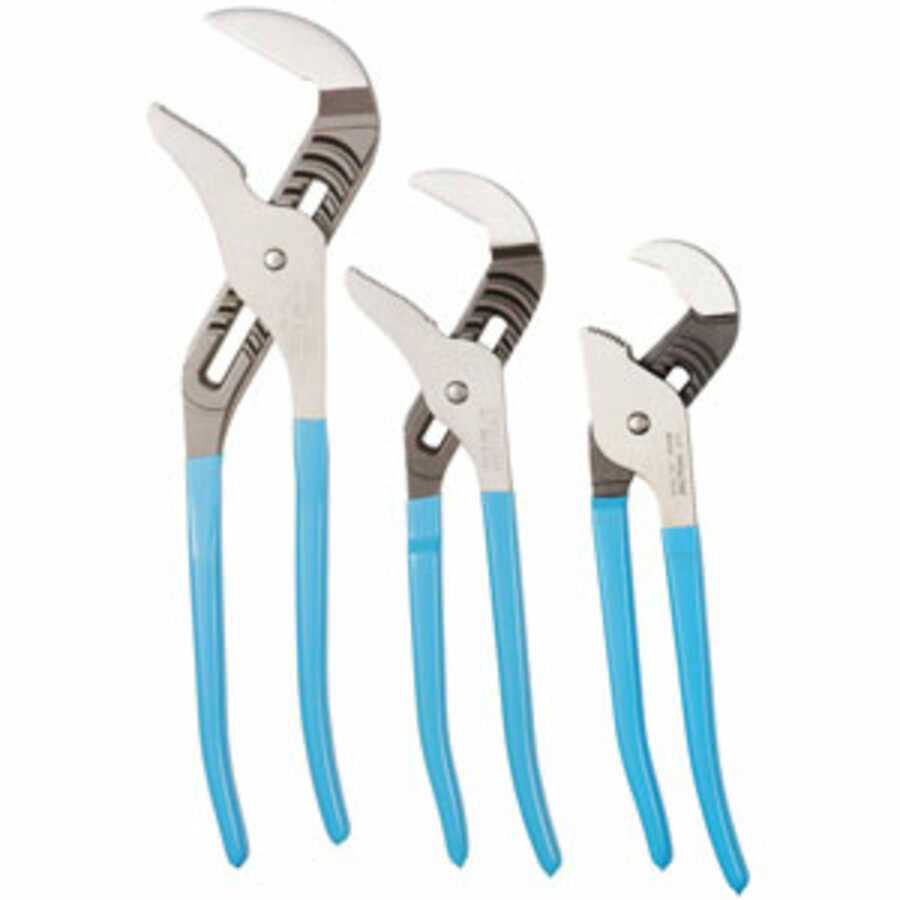 Big Tongue and Grove Waterpump Pliers Set 3 Pc