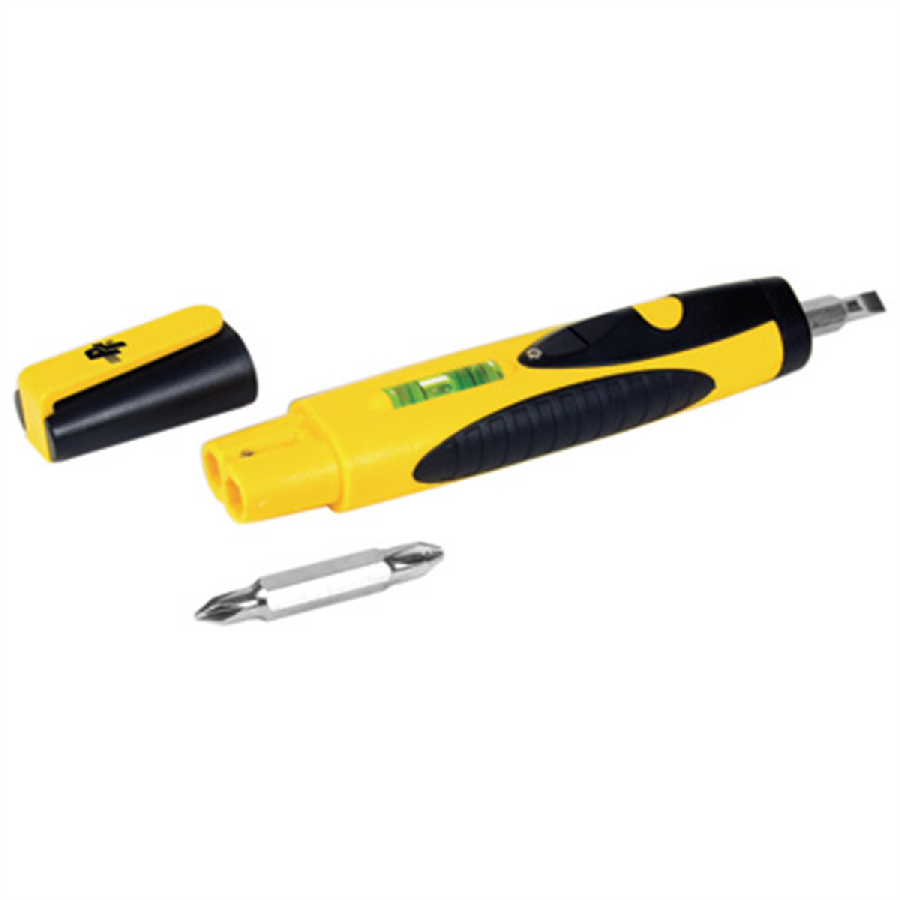Lighted Screwdriver with Built-In Level, 12 Pc Display