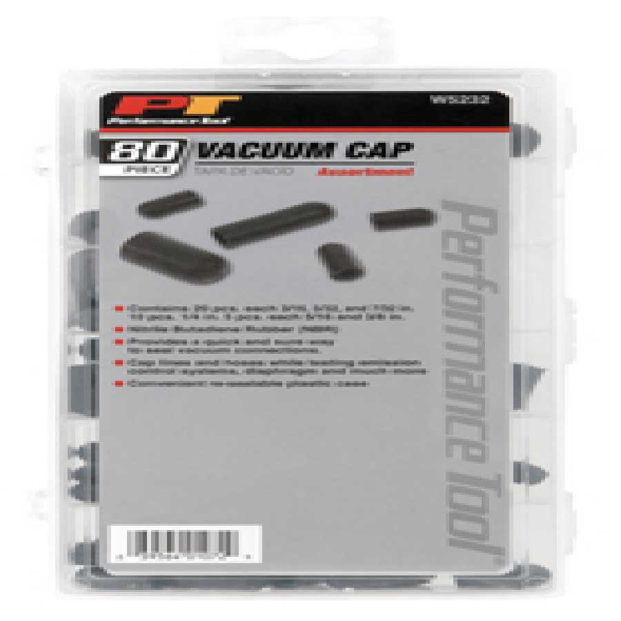 80 Piece Vacuum Cap Assortment