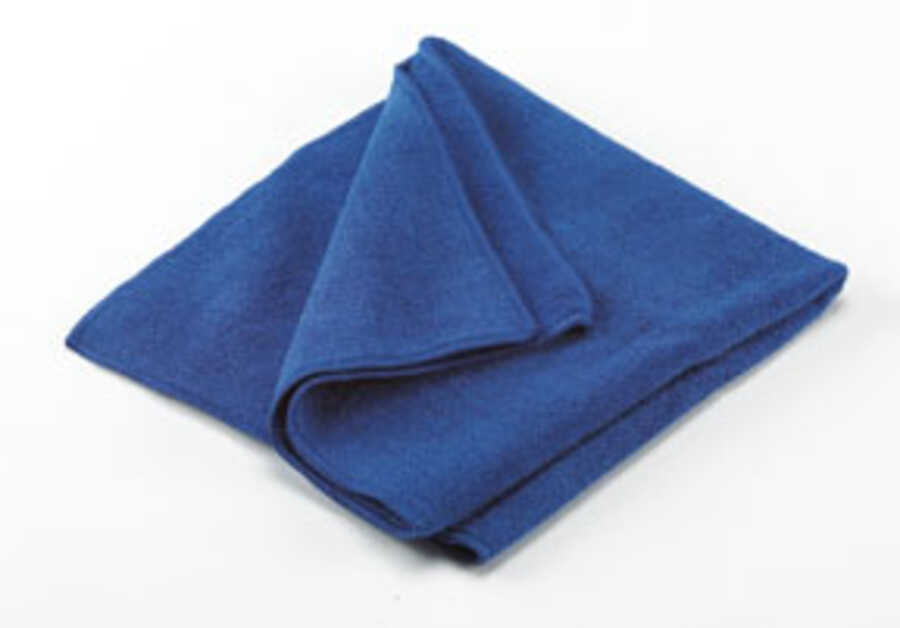 16" BLUE MICROFIBER TOWEL