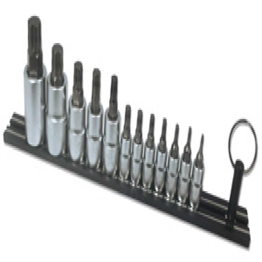 12pc. Torx Plus Driver Set on Black Magrail