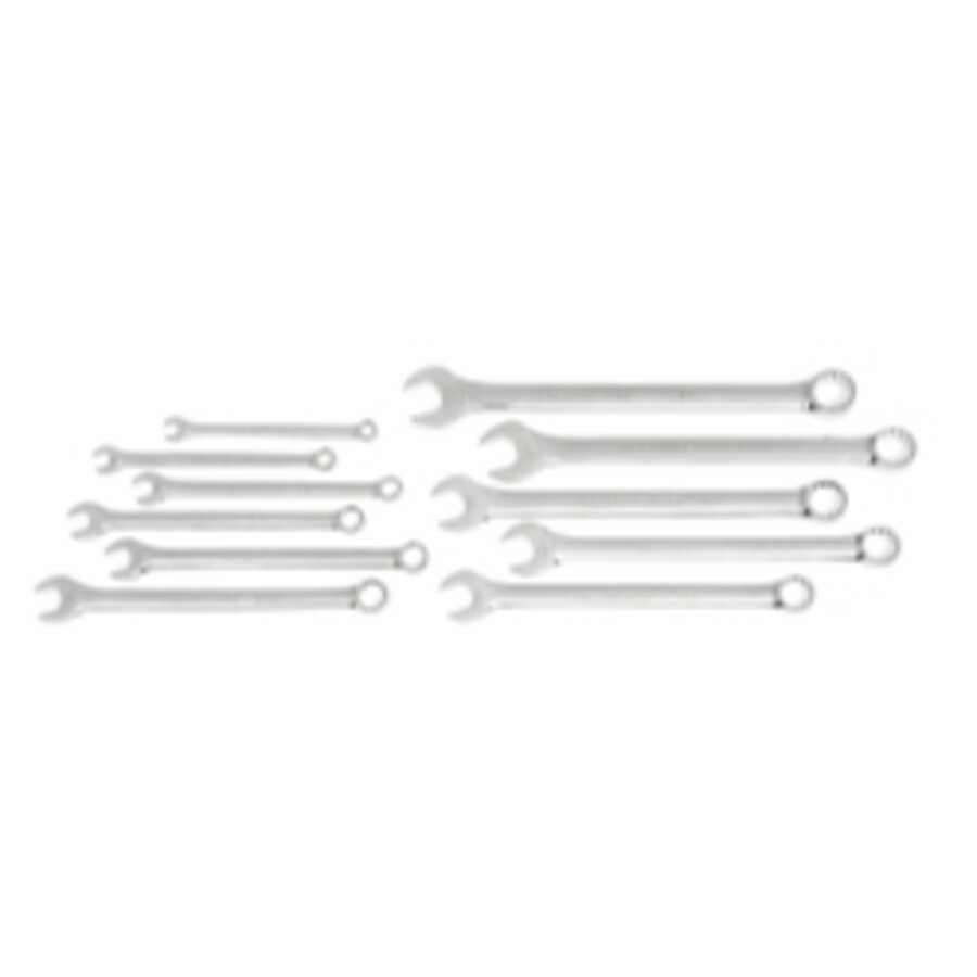 11 Pc 12 Point SAE Long Pattern Combination Wrench