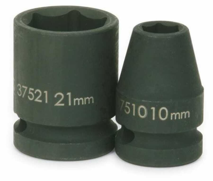 22MM Shallow 6 Point Impact Socket 1/2 Drive