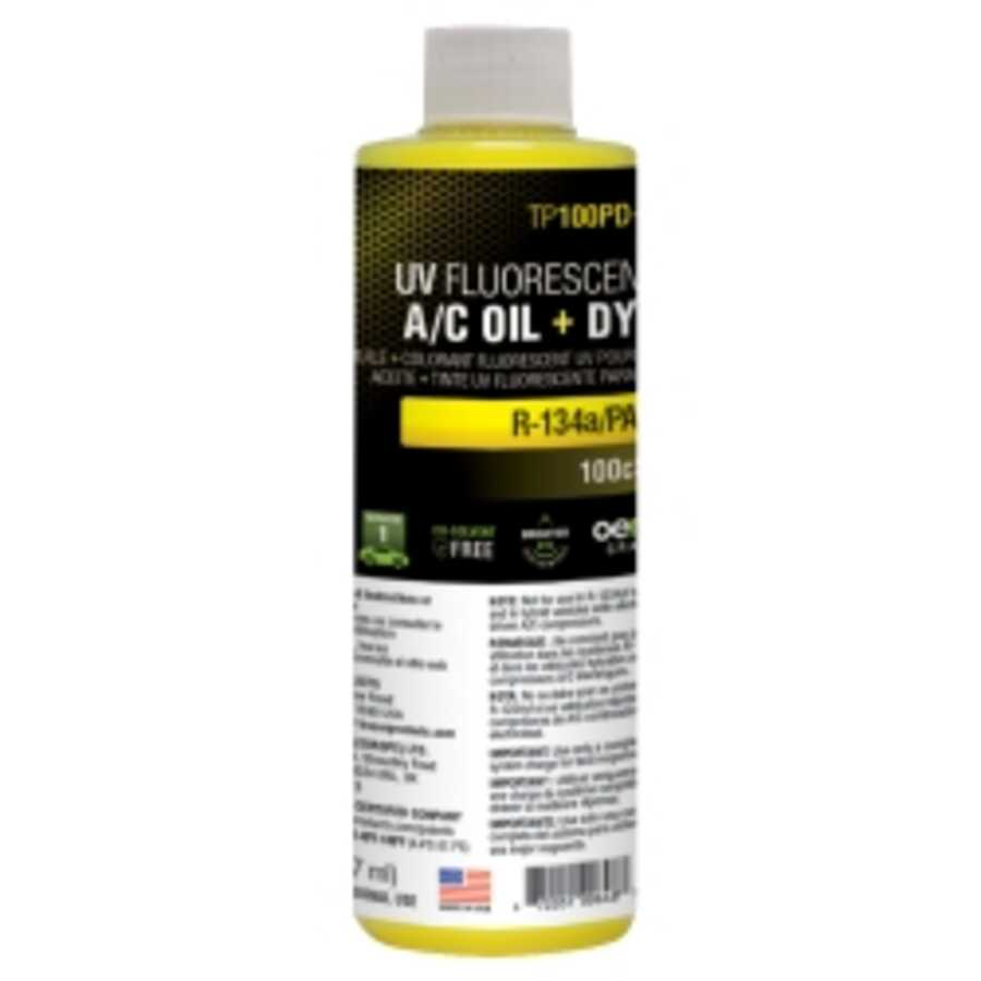 8 oz (237 ml) bottle PAG 100 A/C oil with fluoresc
