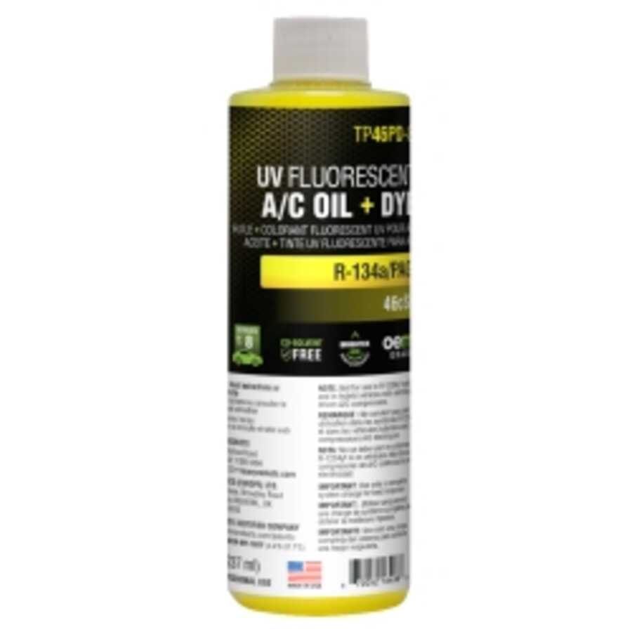 8 oz (237ml) bottle PAG 46 A/C oil with fluorescen