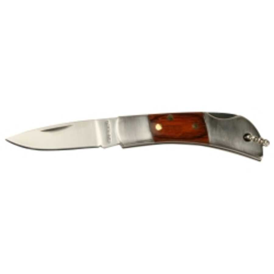2.50in. Folding Knife, 1.75in. Blade, Wood handle
