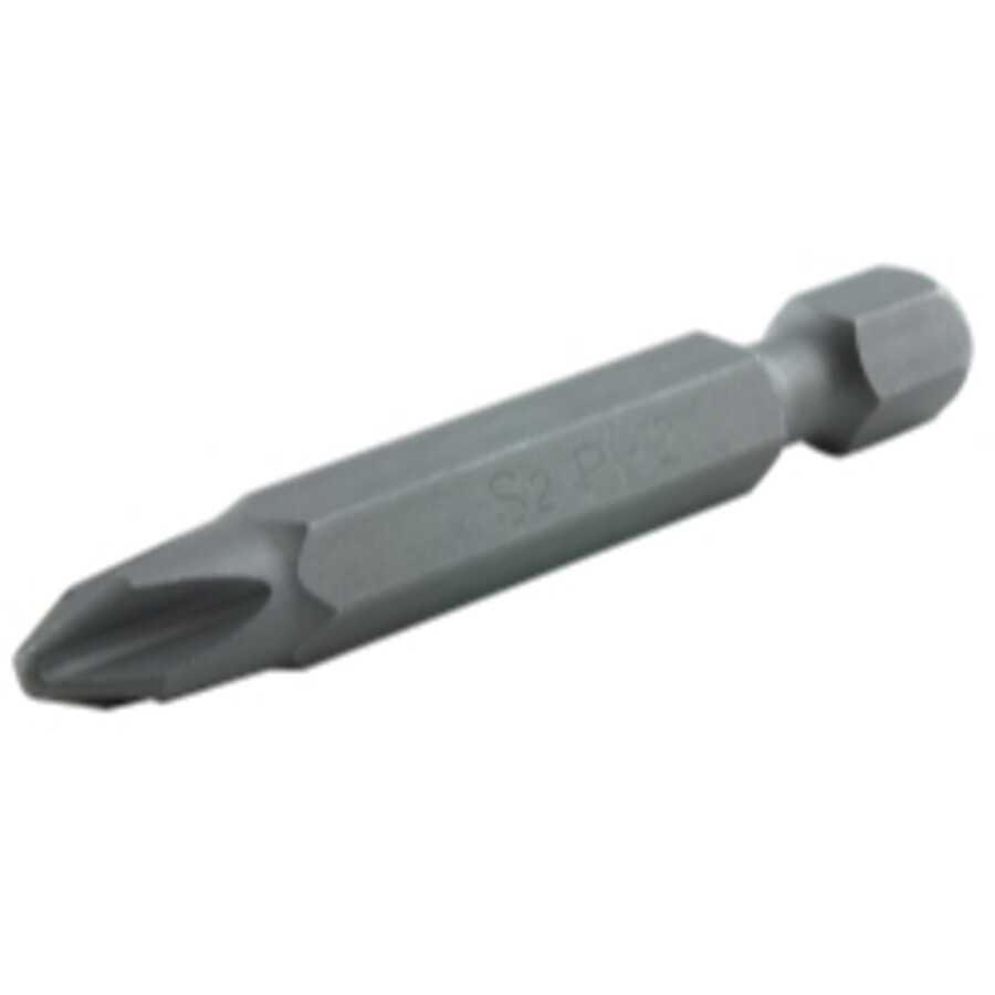 #2 Phillips Power Bit 2" Long 1/4" Shank