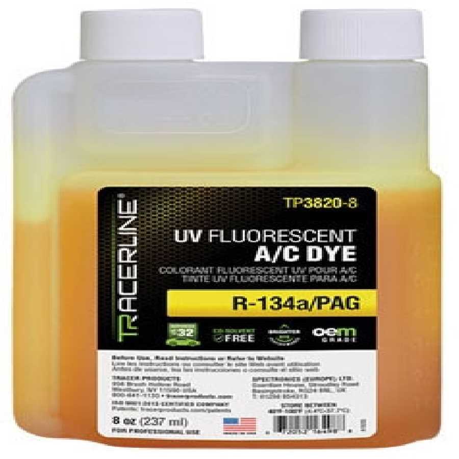 8 oz (237 ml) bottle R-134a/PAG A/C dye