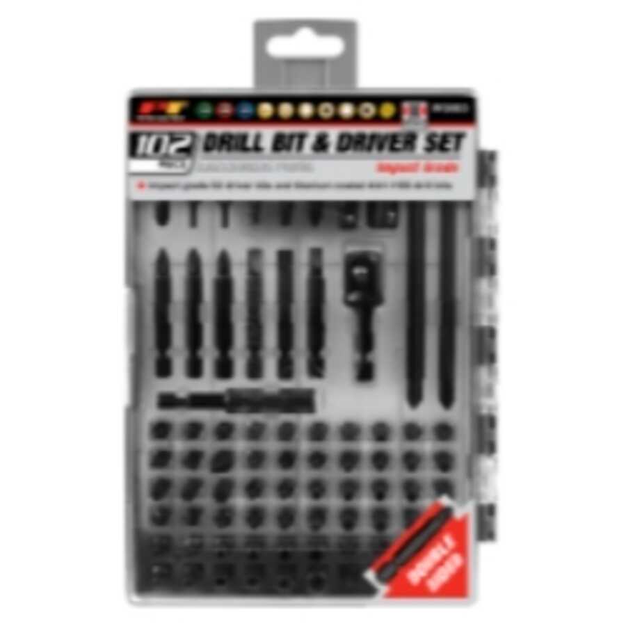 102pc Impact Driver and Drill Bit