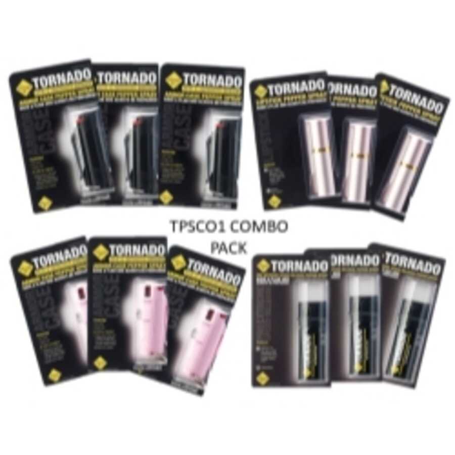 TORNADO 12 PC PEPPER SPRAY COMBO PACK