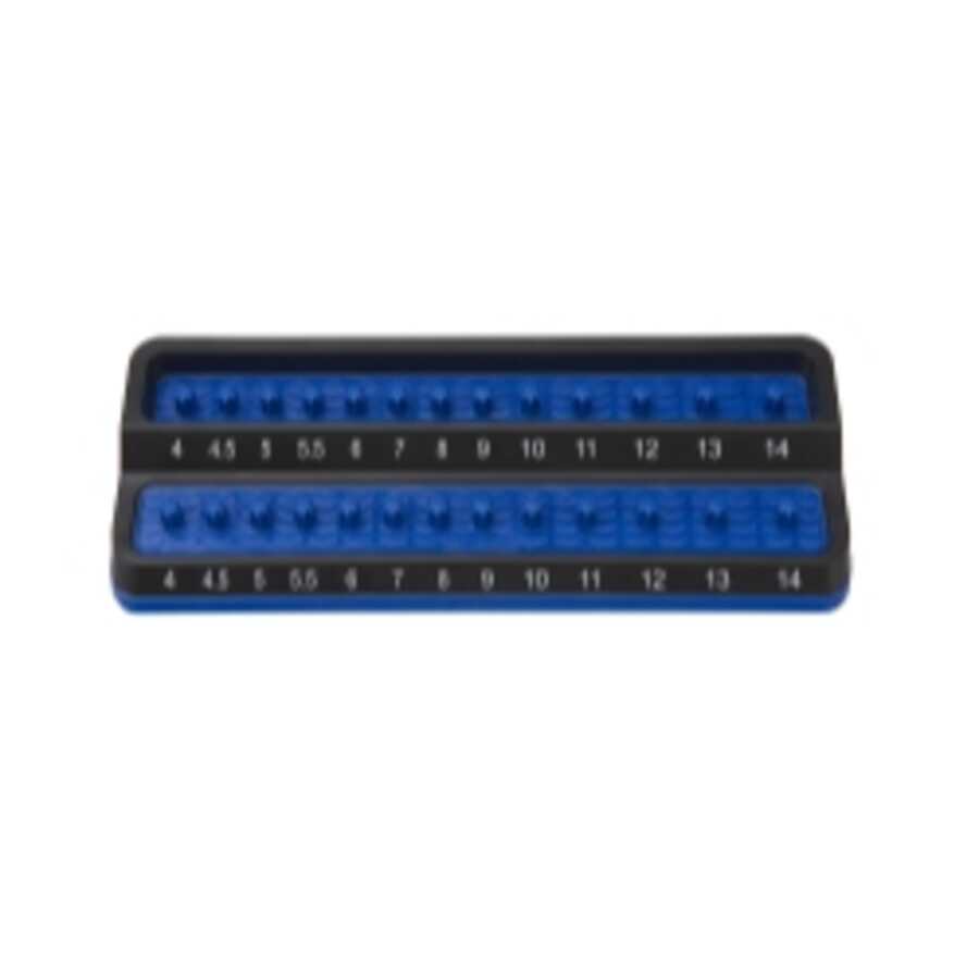 1/4 in. Metric Peg Socket Holder, Blue