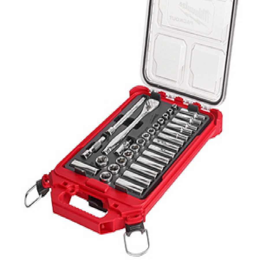 3/8in 32pc Ratchet and Socket Set in PACKOUT - MM