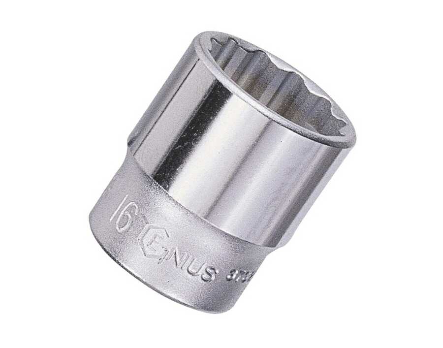 3/8" Dr. 15mm Hand Socket 12-Point