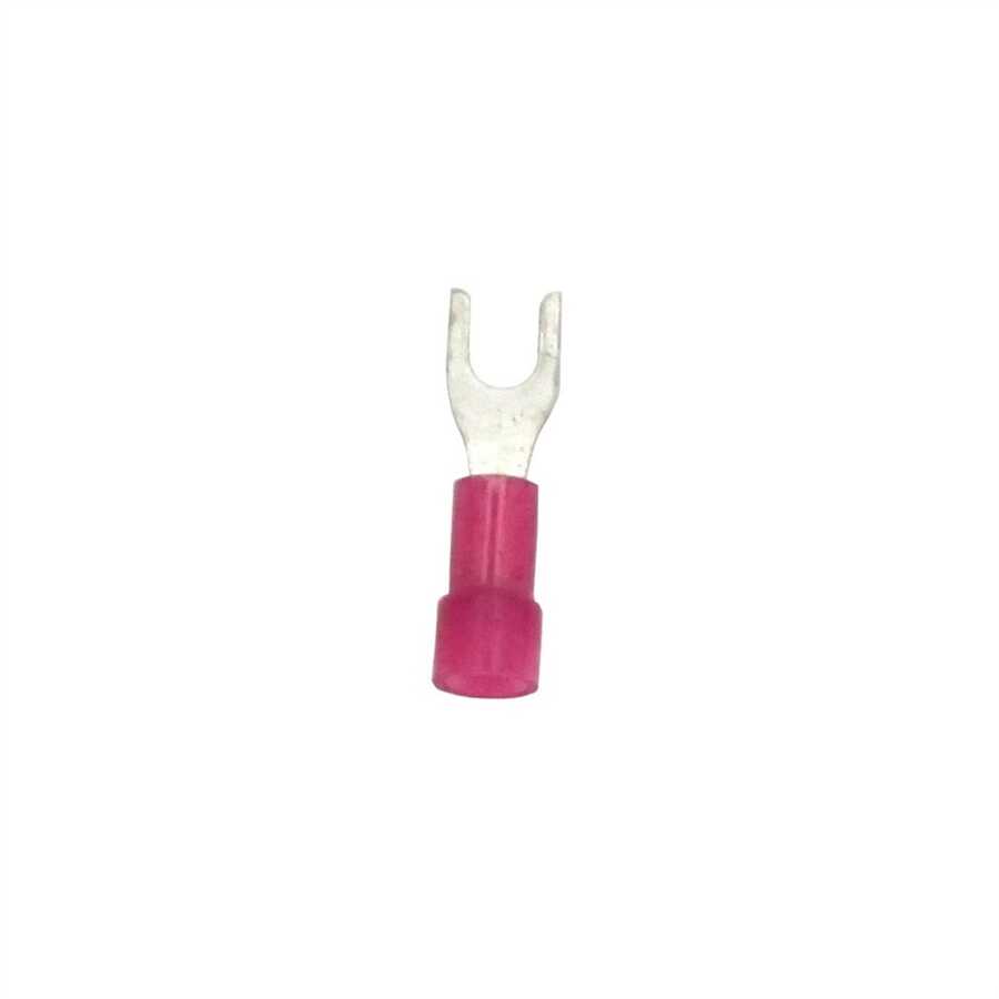 Terminal Spade #6 Nylon Red (22-18) (100/Bag)