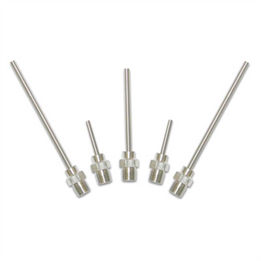 5PC STNLSS STEEL TIP ASST