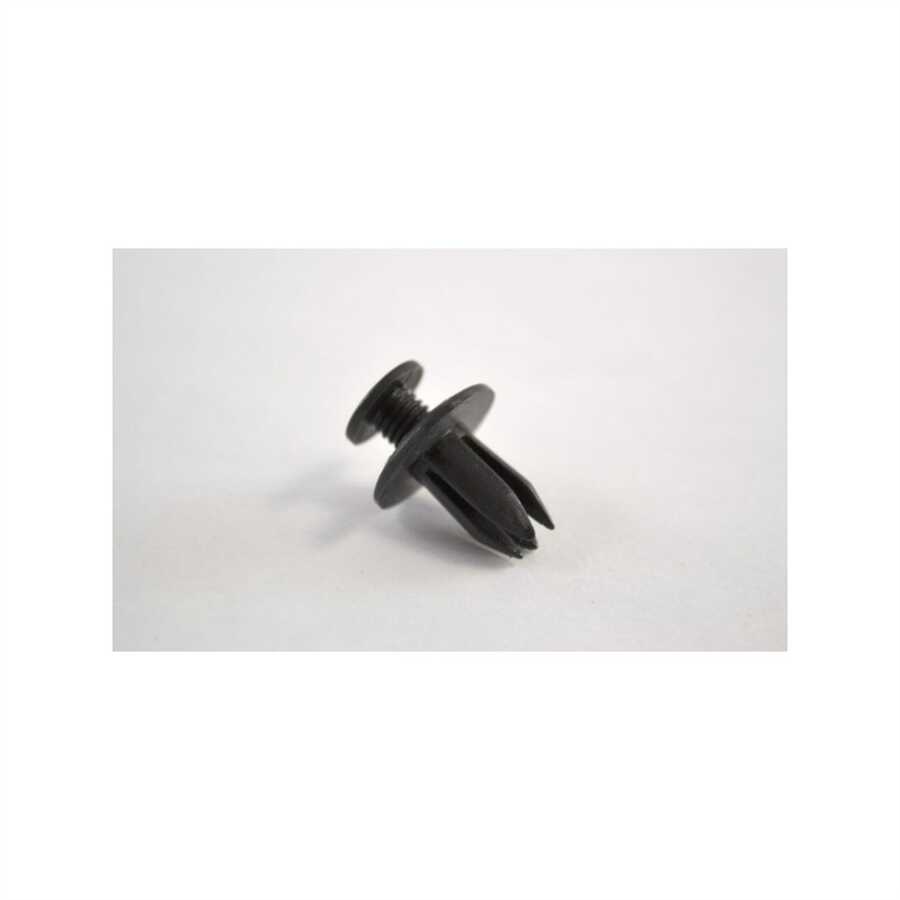 Black Nylon Push-Type Retainer 7mm (Bag 100)