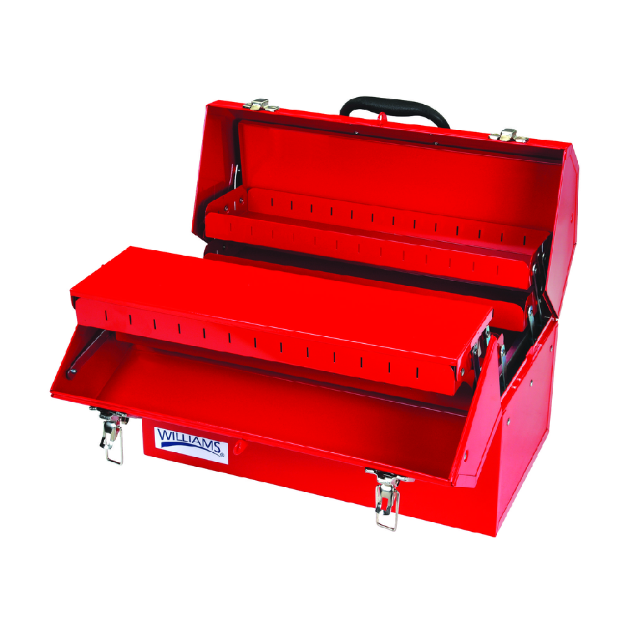 21" Four Tray Cantilver Tool Box Red