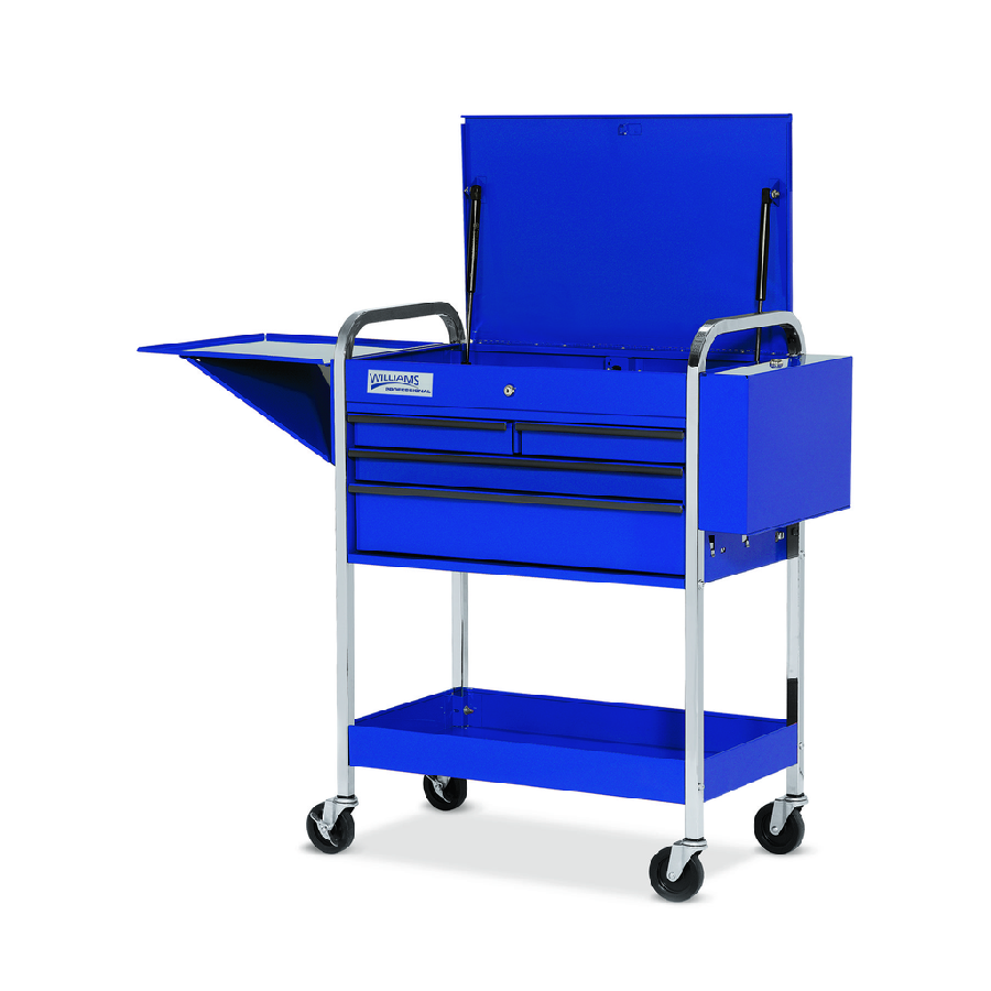 4 Drawer Service Cart Blue
