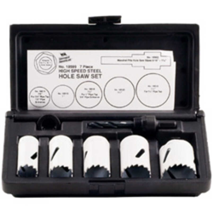 Hole Saw Kit, 10 Piece