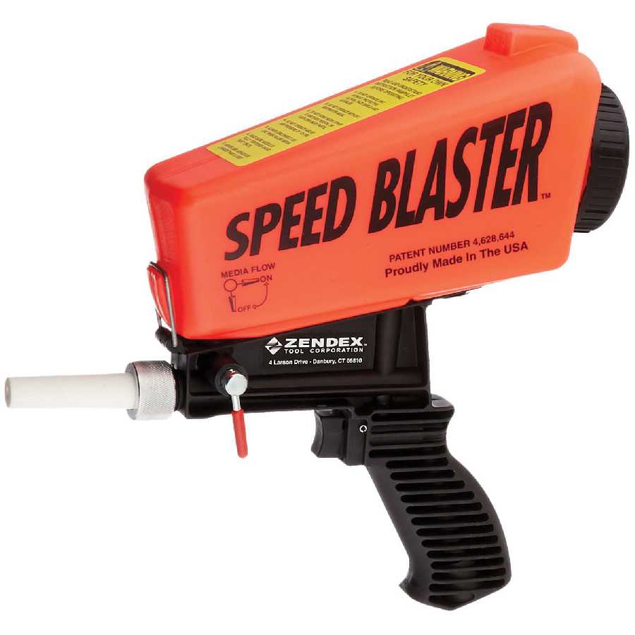 Hand Held Gravity Feed Sand Blaster Neon Red UNI007R