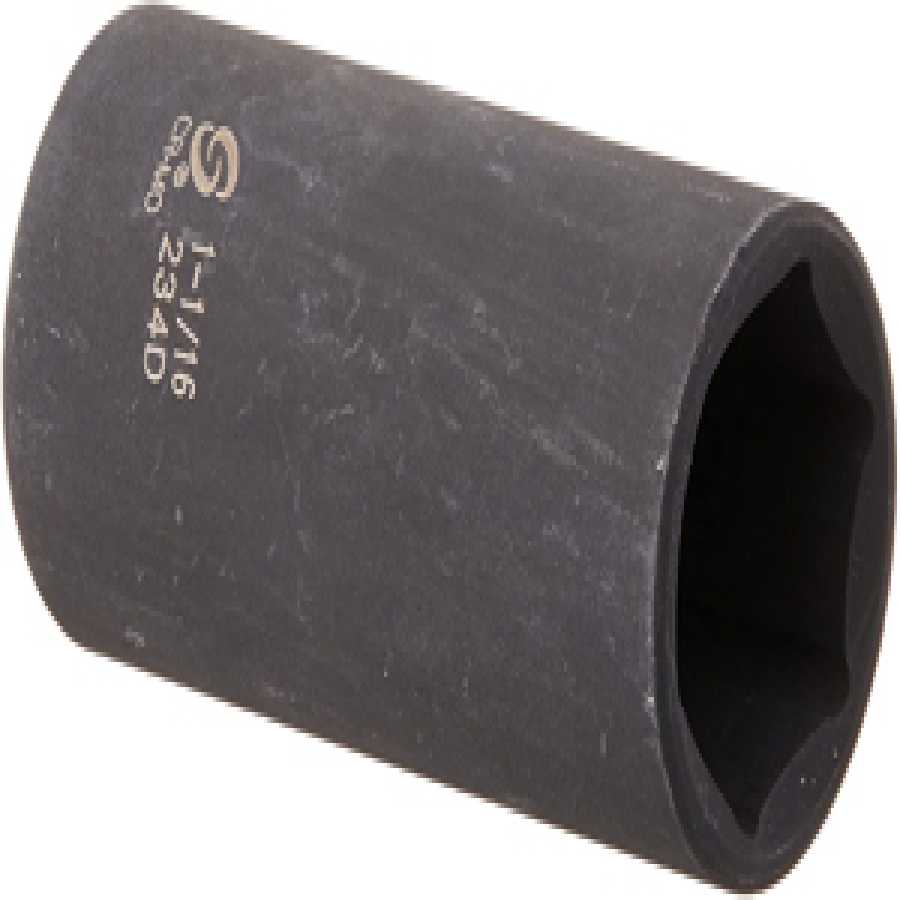 1/2 Inch Drive Impact Socket, 6 Pt, Deep, 1-1/16 In