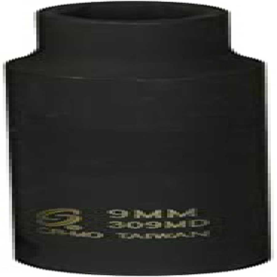 3/8 In Dr Impact Socket, 6 Pt, Deep, 9mm