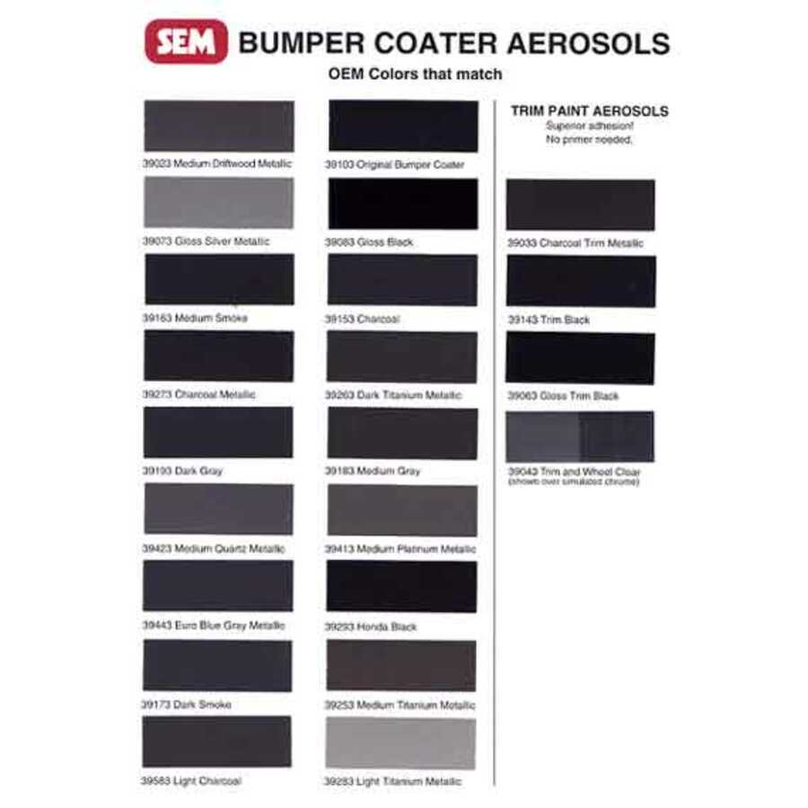 Bumper Coater 12 Oz Aerosol - Honda Black